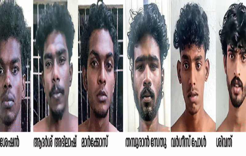 കടയിൽനിന്ന് 17 മൊബൈൽ ഫോൺ 
കവർന്ന ആറുപേർ അറസ്റ്റിൽ