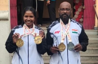 ഗോവയിൽ കേരളത്തിന്റെ കരുത്ത് തെളിച്ച് ദമ്പതികൾ