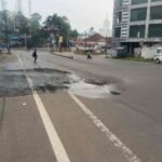 മൂവാറ്റുപുഴ പി.ഒ ജംഗ്ഷനിൽ പൈപ്പ് പൊട്ടി; ലക്ഷക്കണക്കിന് ലിറ്റർ കുടിവെള്ളം പാഴാകുന്നു